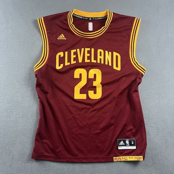 adidas Other - Adidas NBA Jersey Mens Medium Red LeBron James #23 Cleveland Swingman Athletic